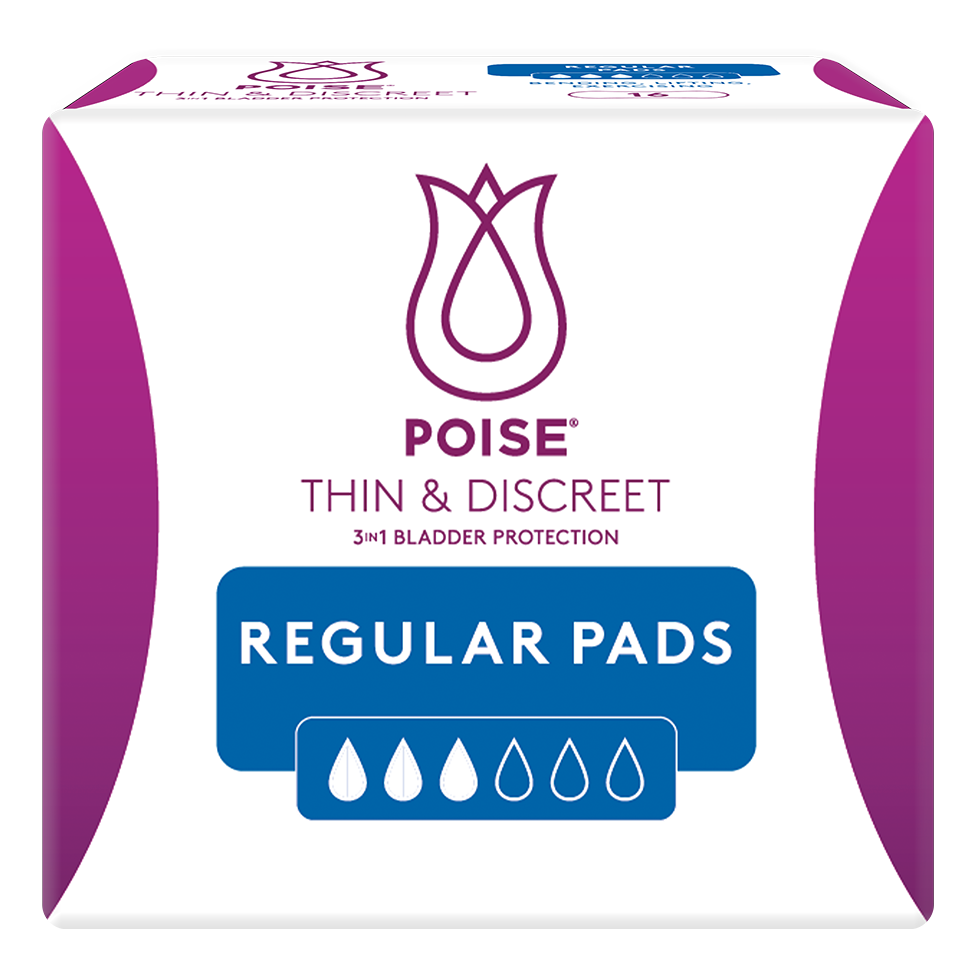 Poise Thin & Discreet Regular Pads - Poise Products