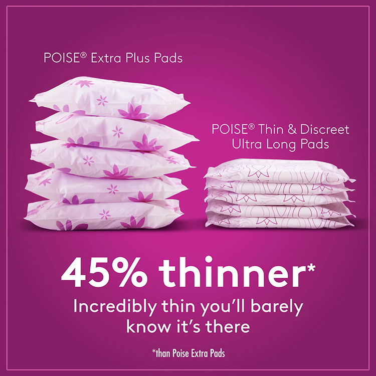 Poise Ultra Long Pads Incontinence Pads Poise Products