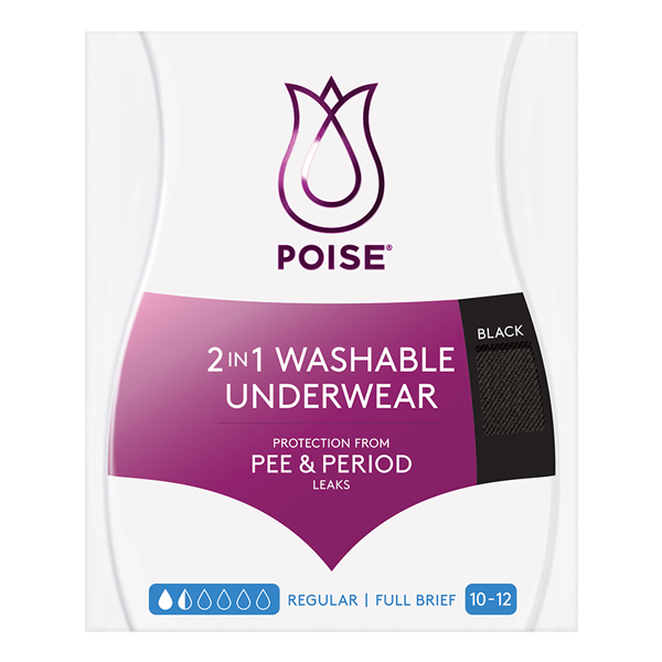 Poise 2 in 1 Incontinence and Period Underwear - Poise AU